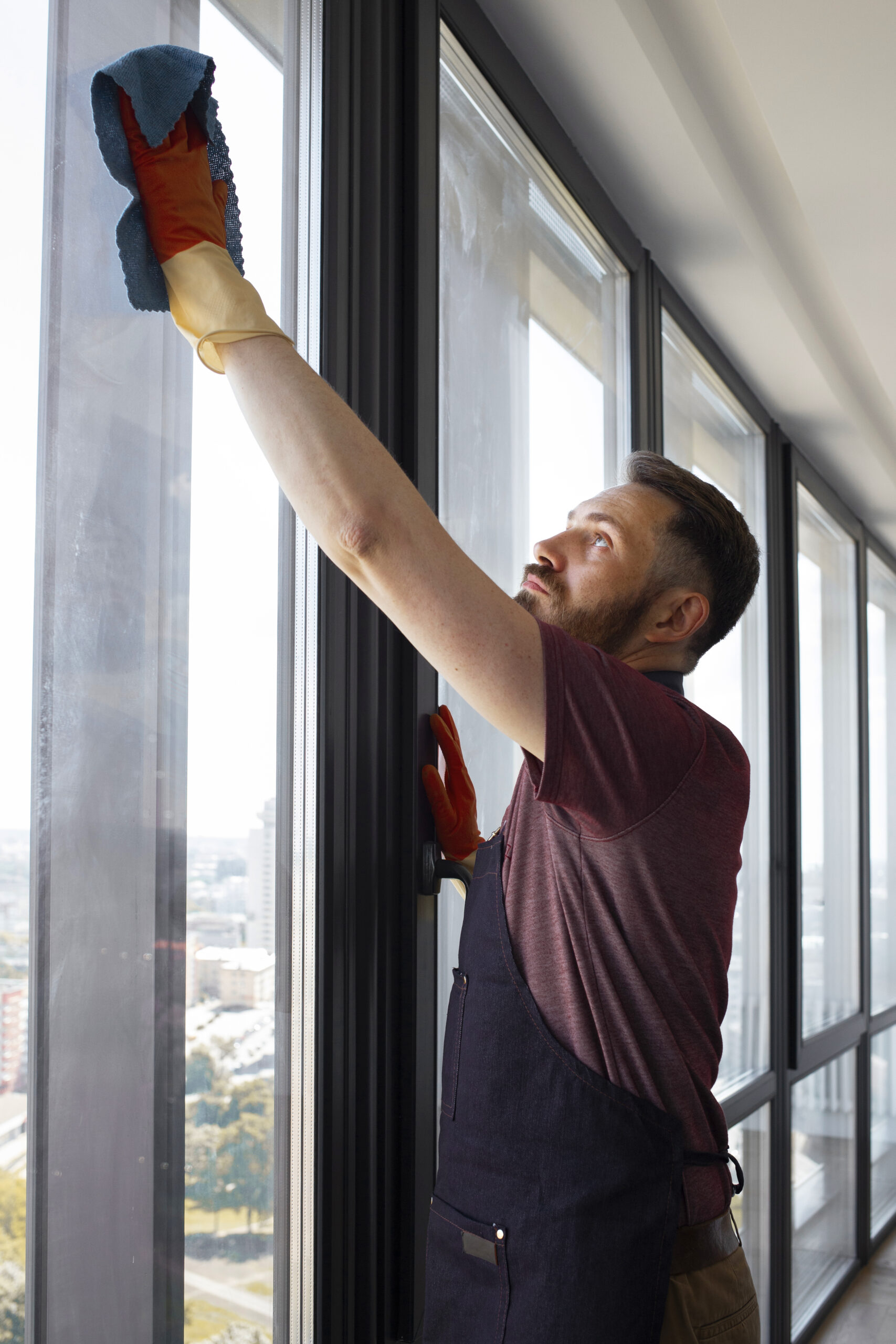 man-servant-washing-windows